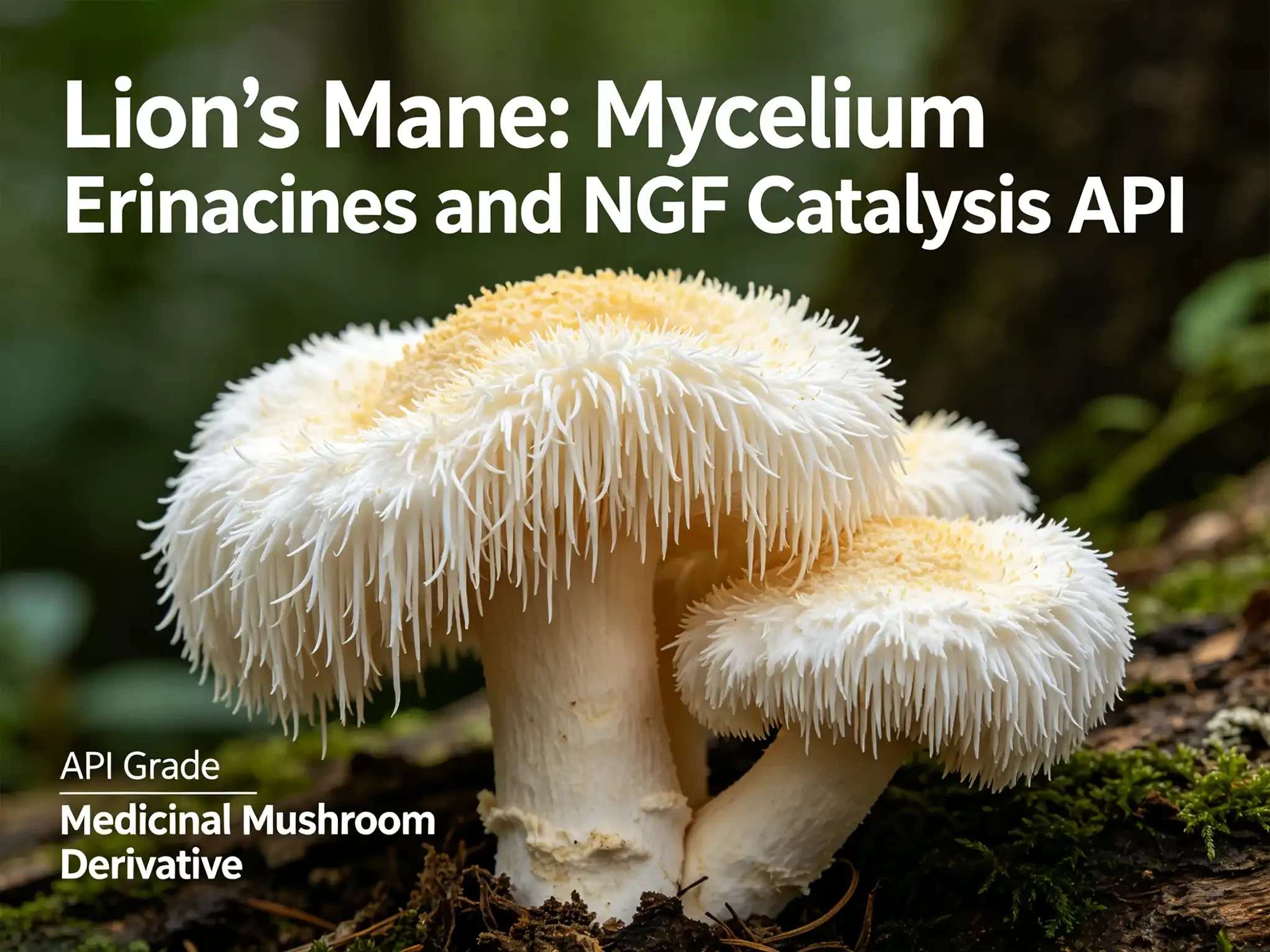Lion's Mane: Mycelium Erinacines and NGF Catalysis API