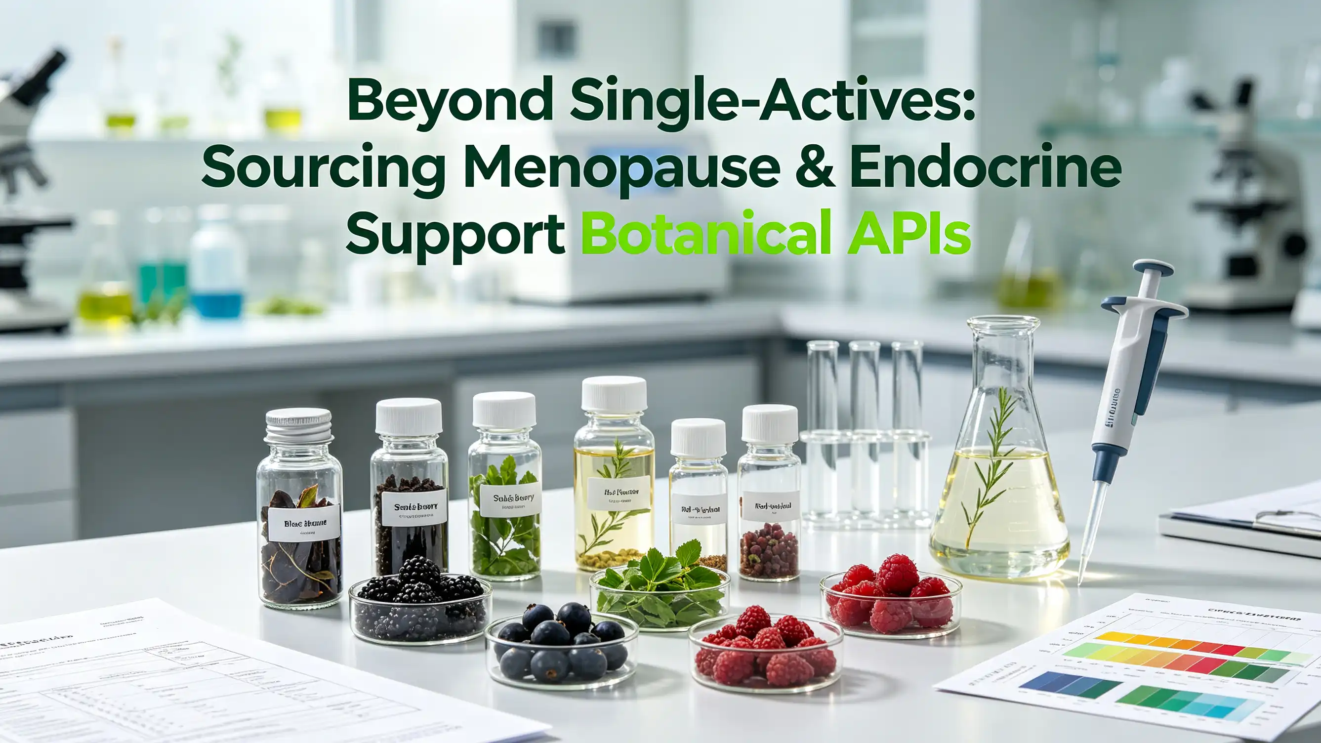 Beyond Single-Actives: Sourcing Menopause & Endocrine Support Botanical APIs