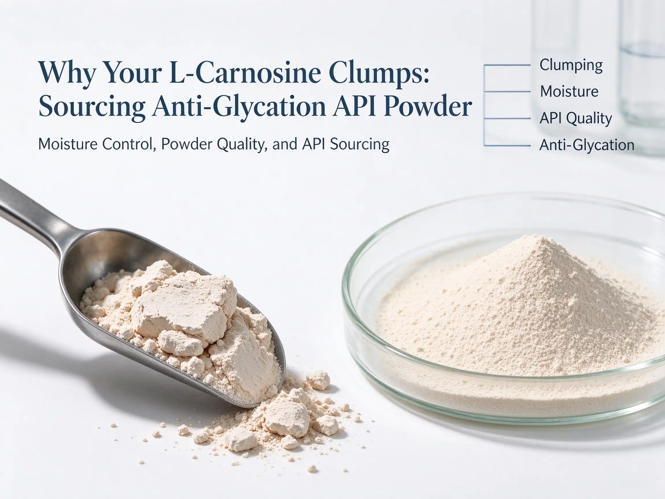 Why Your L-Carnosine Clumps: Sourcing Anti-Glycation API Powder