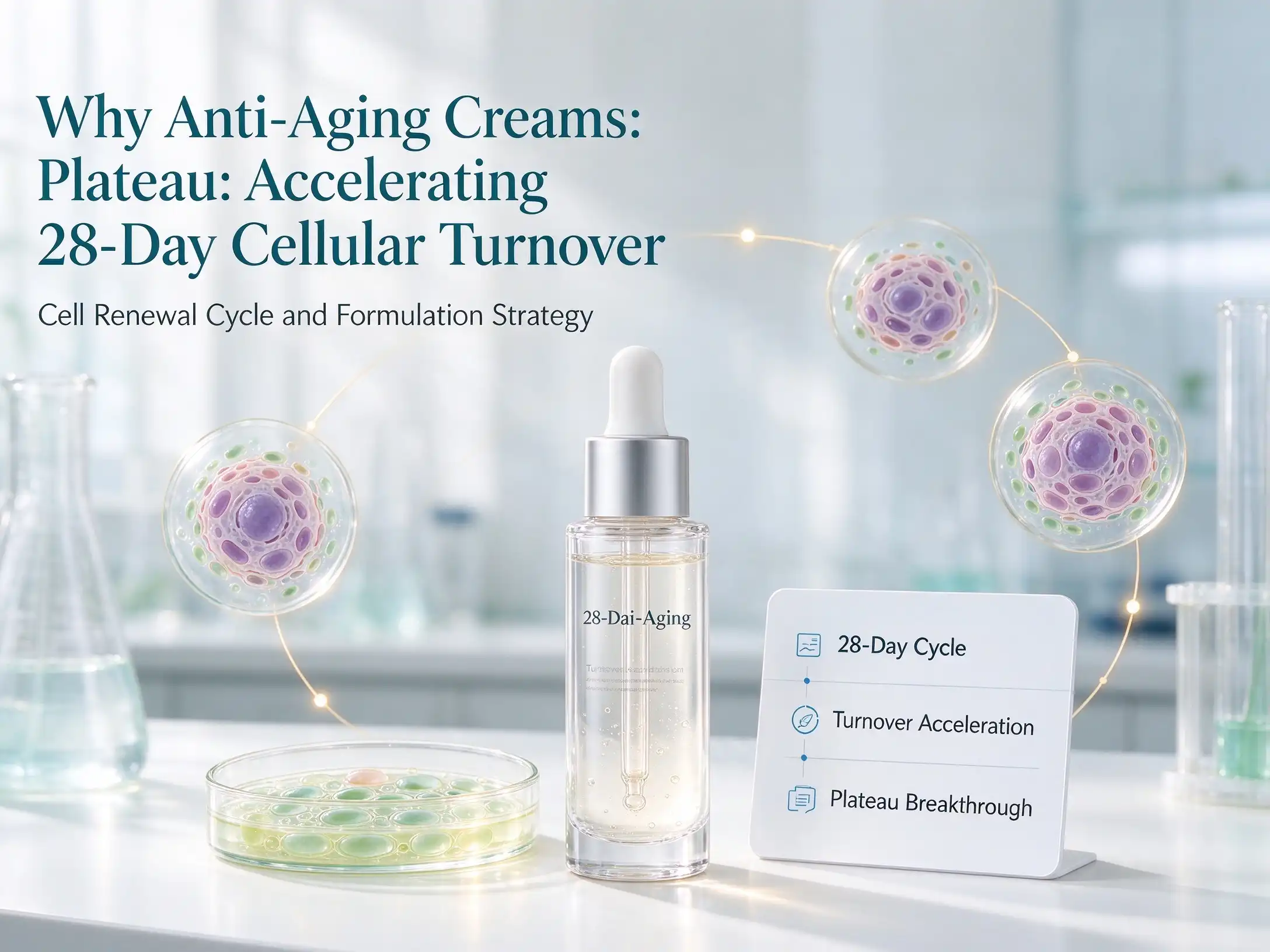 Why Anti-Aging Creams Plateau: Accelerating 28-Day Cellular Turnover