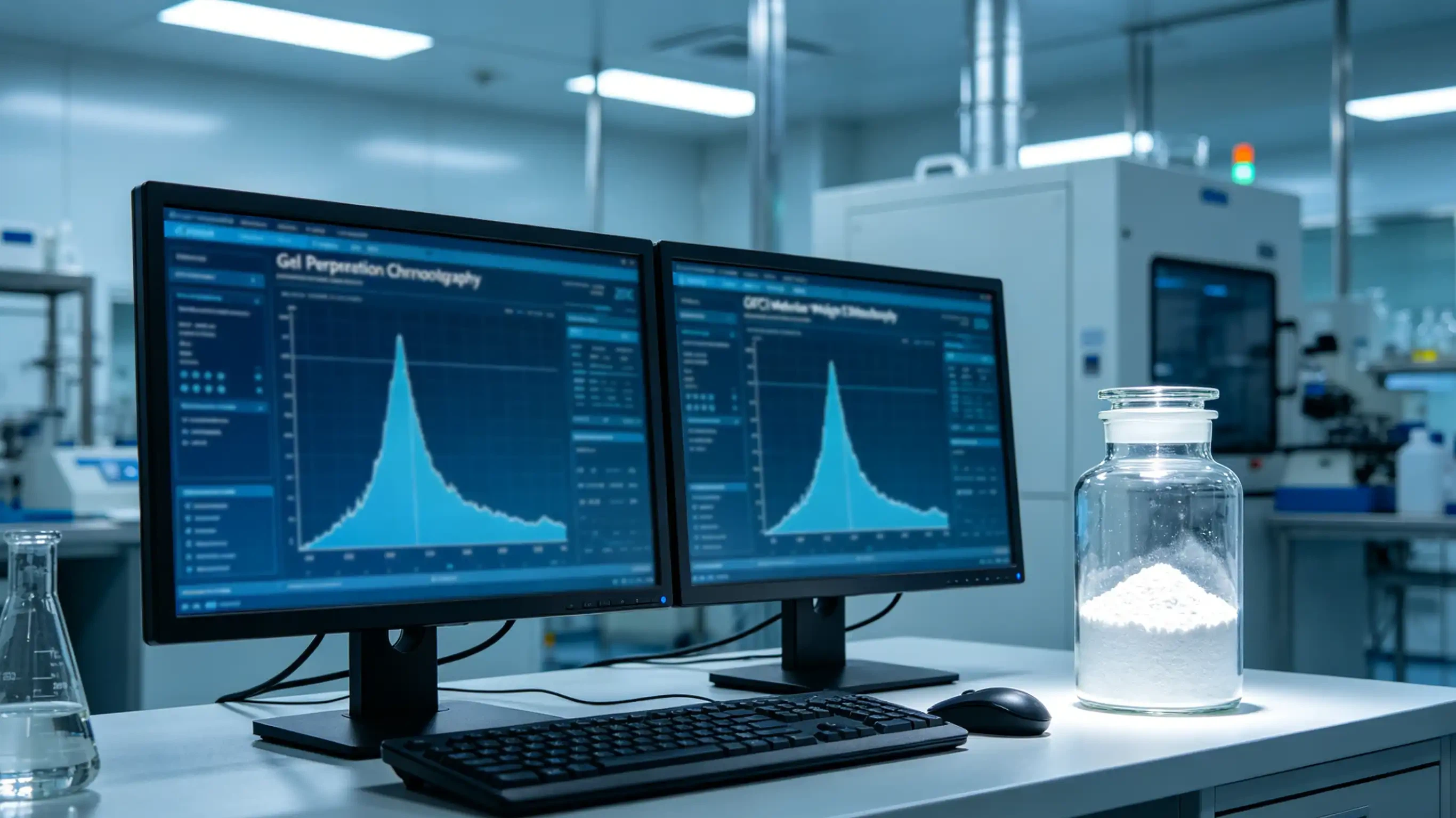 HPLC analytical graph displaying low-molecular-weight peptides HPLC analytical graph displaying low-molecular-weight peptides