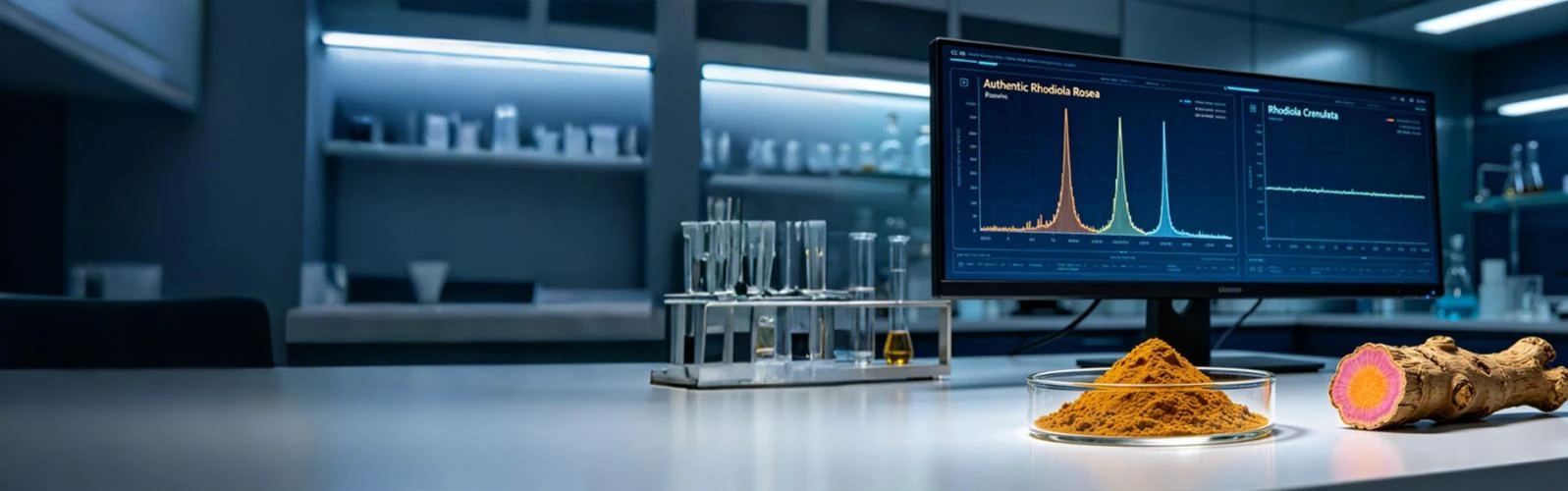 Comparative HPLC Chromatogram Rosea vs Crenulata Comparative HPLC Chromatogram Rosea vs Crenulata