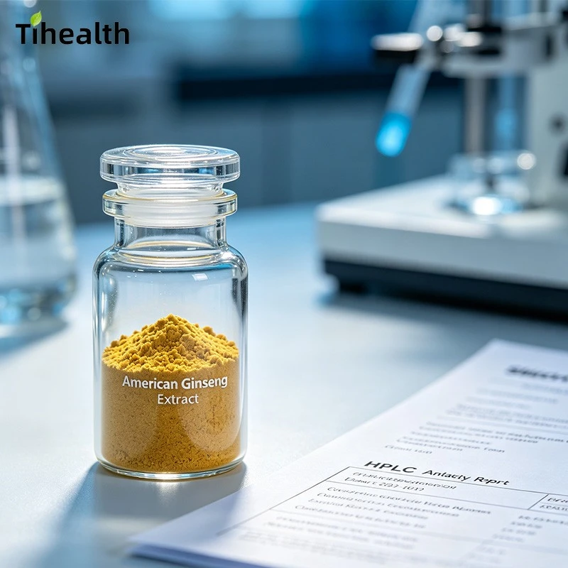Standardized American Ginseng Extract (Panax Quinquefolius) | Ginsenosides 5%-20% | Premium Adaptogenic API factory